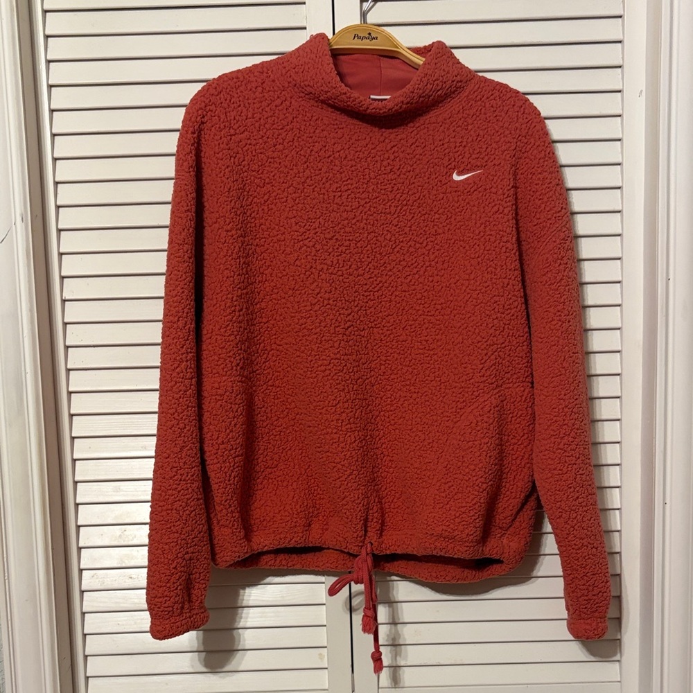 Nike Pink Sherpa Pullover